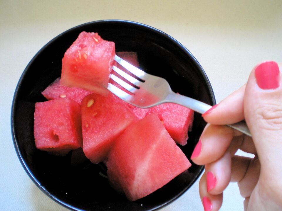 Il principio di funzionamento della dieta per l'anguria
